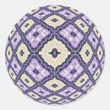 Violets and Cream Stickers