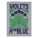 Violets Are Blue Greeting Card