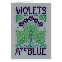 Violets Are Blue cards