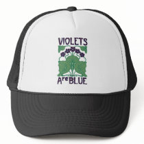 Violets Are Blue hats by opheliasart Violets Are Blue hats