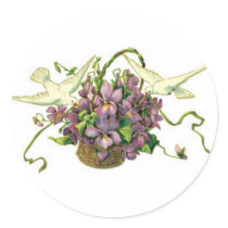 Violets & Doves - Sticker