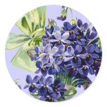 Violets Flower Art Sticker