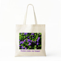 Violets make me happy! bags