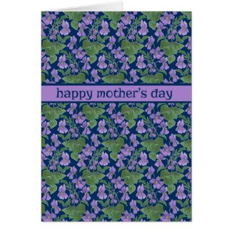 Violets, Pretty Mother's Day Greeting Card