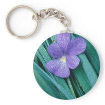 Violets R Blue Key Chain