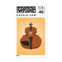 Violin: 3D Model: Postage Stamps