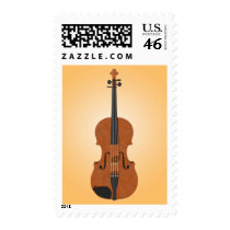 Violin: 3D Model: Postage Stamps