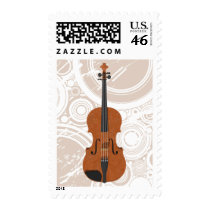 Violin: 3D Model: Postage Stamps