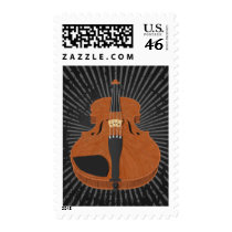 Violin: 3D Model: Postage Stamps