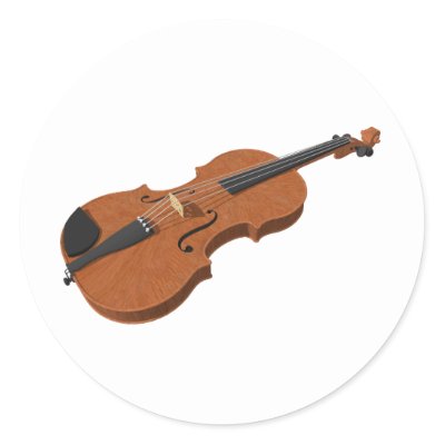 Violin: 3D Model: stickers