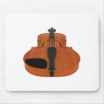 Violin 3D Model: Traditional Wood Finish Mouse Pad