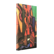 Violin and Guitar by Juan Gris wrappedcanvas