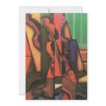 Violin and Guitar by Juan Gris, Vintage Cubism invitations