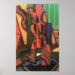 Violin and Guitar by Juan Gris, Vintage Cubism posters