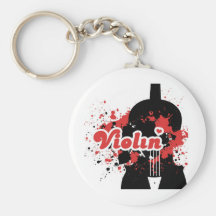 Violin Art Design Keychain