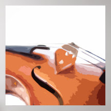 Violin Art Poster