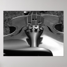 Violin B&W Posters