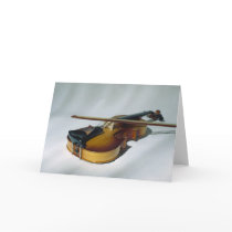 Violin Blank Note Cards by MadLizzy Violin Blank Note Cards