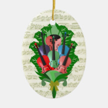 Violin Bouquet Christmas Tree Ornament