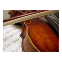 Violin Bow & Sheet Music Photo posters