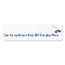 Violin Bumpersticker Bumper Stickers