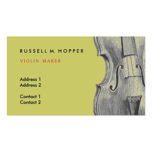 Violin Business Card