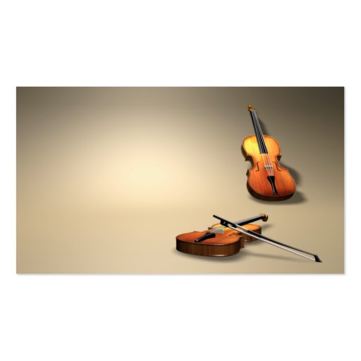 violin business card templates (back side)