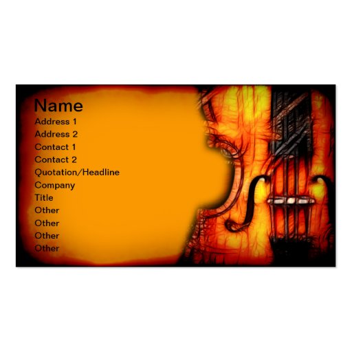 Violin Business Cards