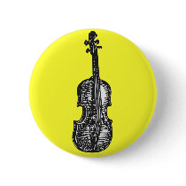 Violin Pinback Buttons