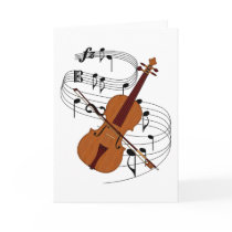 Violin Greeting Card