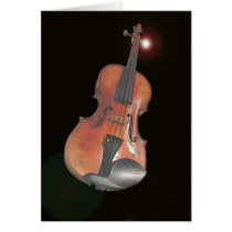 violin greeting card