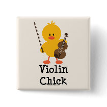 Violin Chick Button
