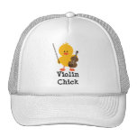 Violin Chick Cap Mesh Hats