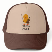 Violin Chick Hat by MusicTeesGifts Violin Chick Hat