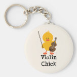 Violin Chick Keychain