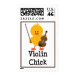 Violin Chick Postage Stamps