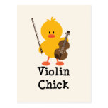 Violin Chick Postcard