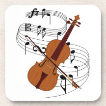 Violin Coasters
