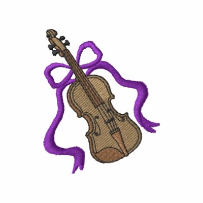 Violín con la cinta chaqueta bordada de entrenamiento Violín con la cinta chaqueta bordada de entrenamiento
