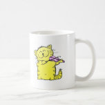 Violín del juego del gatito taza