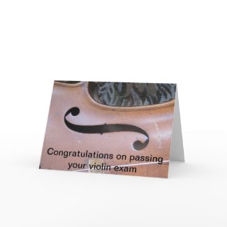 violin exam zazzle_card
