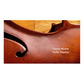 Violin F Hole Violin Business Cards Template