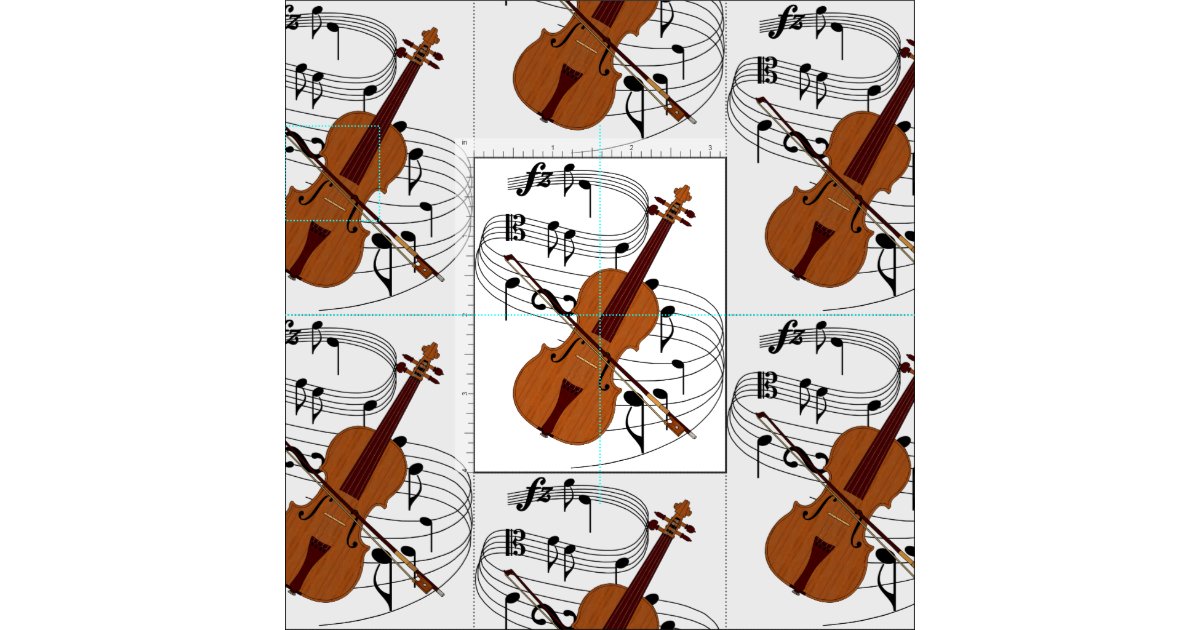 Violin Fabric Zazzle