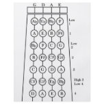 Violin Fingering Chart flyers