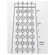 Violin Fingering Chart Letterhead