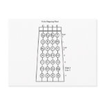 Violin Fingering Chart Postcards