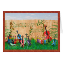 Violin Garden cards by missprinteditions Violin Garden cards