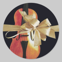 Violin Holiday stickers