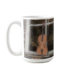 Violin in the Window: Original Version: Coffee Mug