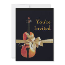 Violin invitations by ESOrchestra Violin invitations